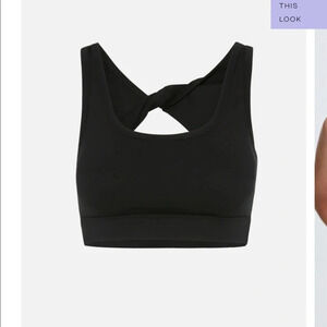 Bandier Le Ore Bari Twist Back Bra - Black Size Small